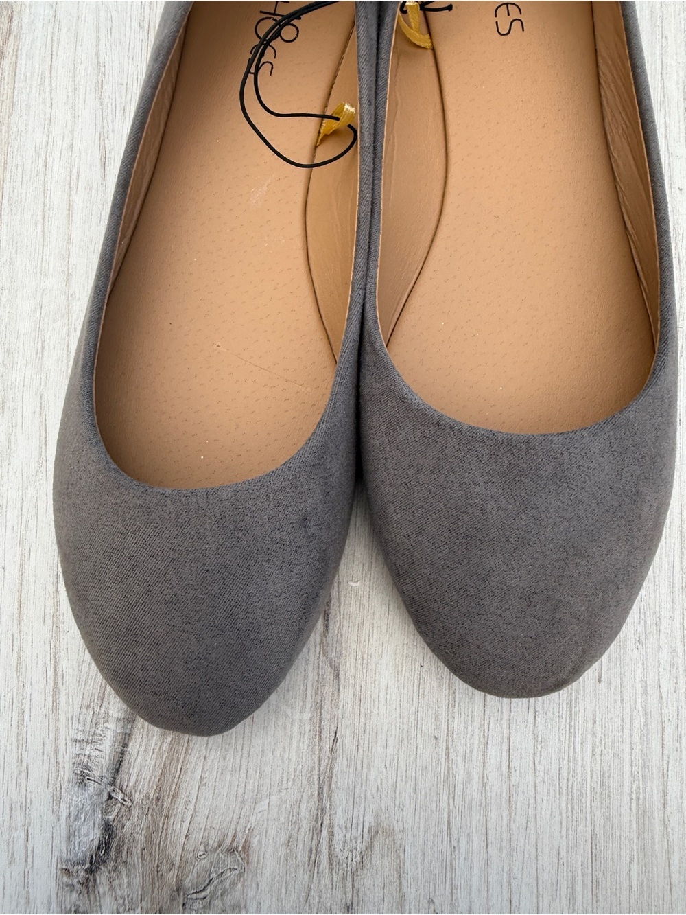Gray Suede Ballet Flats - Everyday Comfort - Picture 5 of 5
